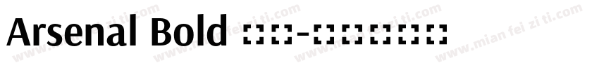 Arsenal Bold 字体字体转换